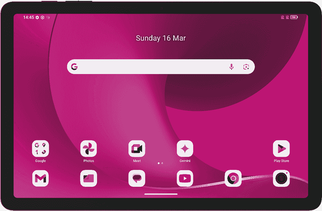 T Tablet 2 - Běžný režim