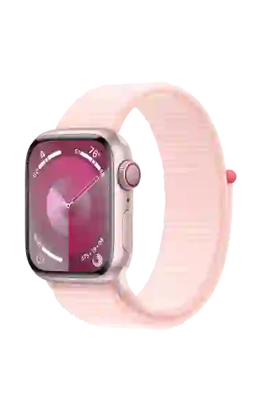 41mm Pink + Light Pink Sport Loop