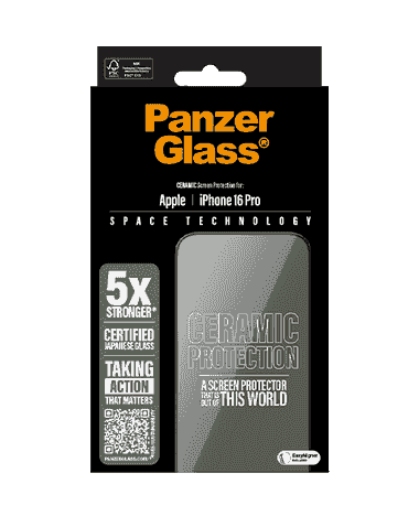 Sklo PanzerGlass iPhone 16 Pro rámeček