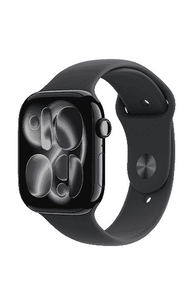 Apple Watch 11 GPS+Cell 46mm Alum. Jet Black + Black Sport Band